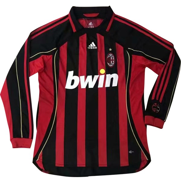 Camiseta AC Milan Primera equipación ML Retro 2006/2007 Rojo